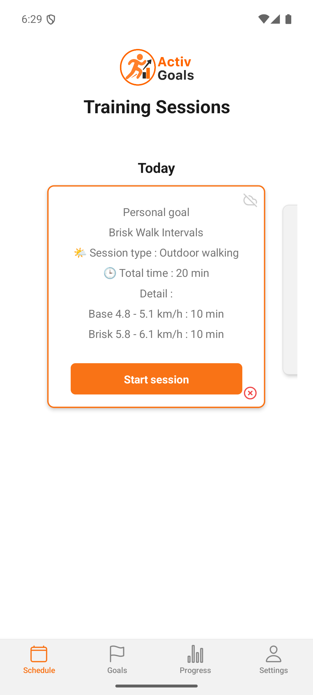 ActivGoals plan library preview